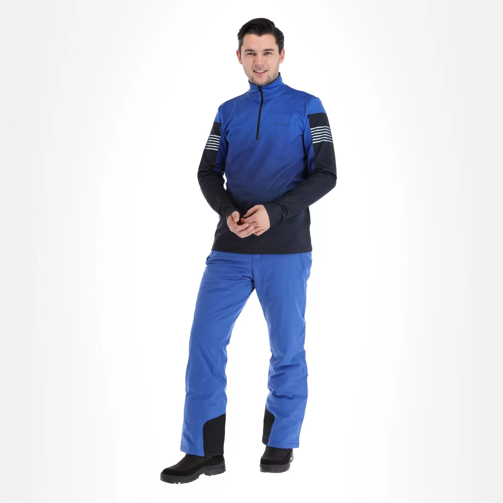 Maier Sports, Yakori Pullover Men Print Blue 3 Maier Sports, Yakori Pullover Men Print Blue