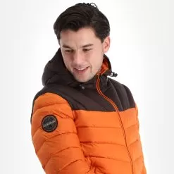 Napapijri, Aerons Cb H 3 (2022/2023) Down Jacket Men Butternut Orange -Ski Online Store napapijri aerons cb h 3 ad midlayer dons jas heren butternut 22napap102v1 BI 05