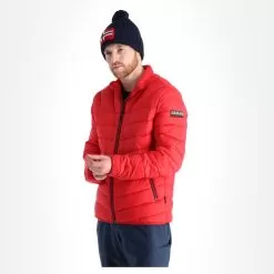 Napapijri, Aerons S 2 Down Jacket Men Tango Red -Ski Online Store napapijri aerons s 2 aa jas gevoerd heren tango rood AA11nap101d BI 04