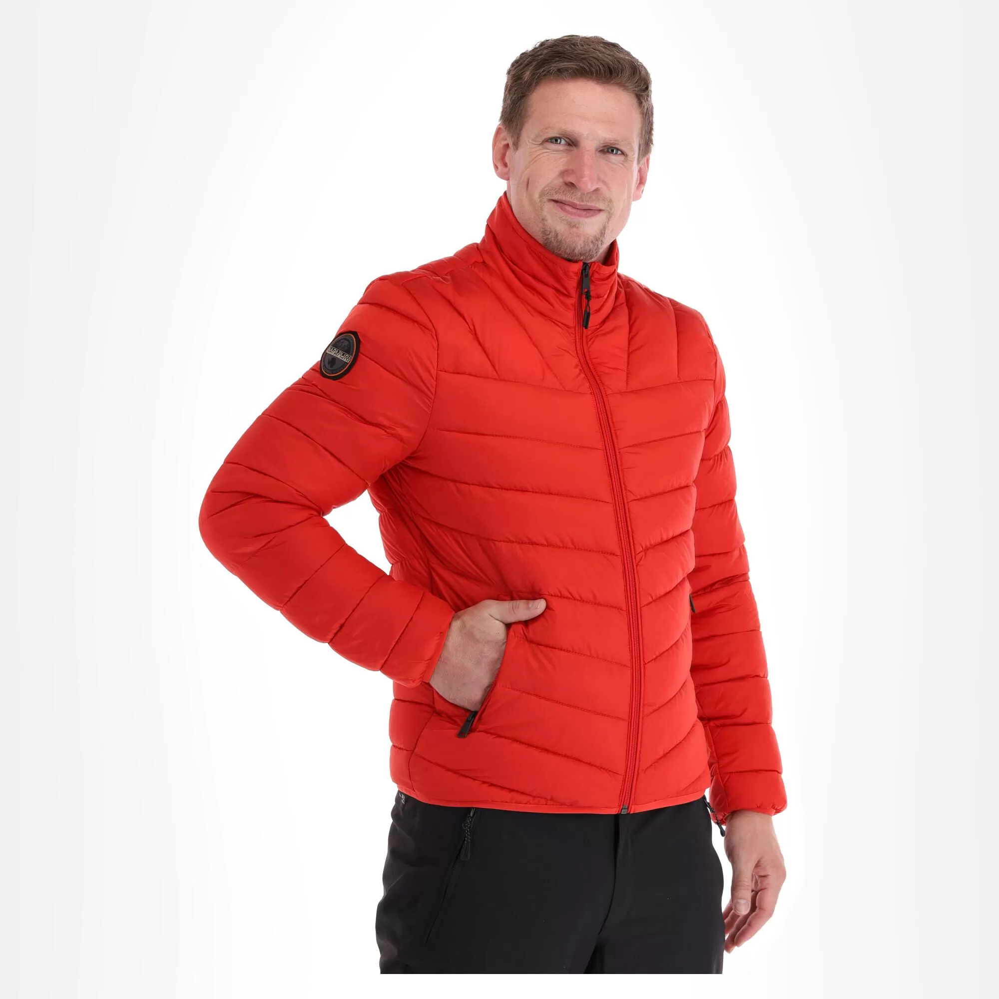 Napapijri, Aerons S 3 (2022/2023) Down Jacket Men Poppy Red 4 Napapijri, Aerons S 3 (2022/2023) Down Jacket Men Poppy Red - Image 2