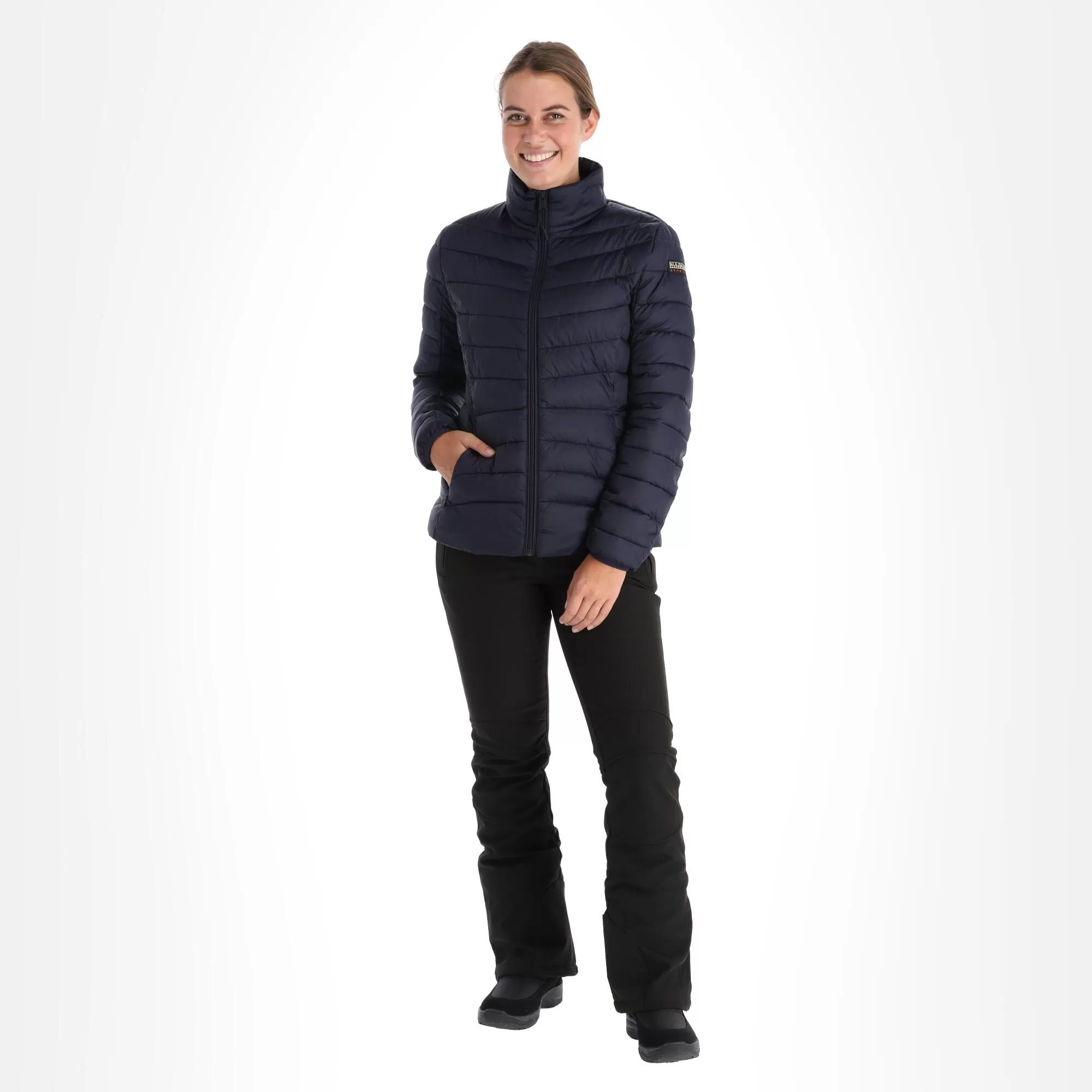 Napapijri, Aerons S W 2 (2022/2023) Down Jacket Women Marine Blue 3 Napapijri, Aerons S W 2 (2022/2023) Down Jacket Women Marine Blue