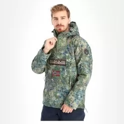 Napapijri, Rainforest Pkt Prt 1 Winter Anorak Men Green -Ski Online Store napapijri rainforest pkt prt 1 anorak heren groen AF10nap013d BI 02