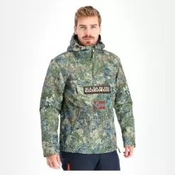 Napapijri, Rainforest Pkt Prt 1 Winter Anorak Men Green -Ski Online Store napapijri rainforest pkt prt 1 anorak heren groen AF10nap013d BI 04