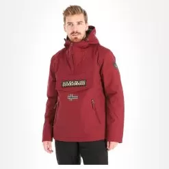 Napapijri, Rainforest Pocket 1 Winter Anorak Men Vintage Amaranth Red -Ski Online Store napapijri rainforest pocket 1 anorak heren vintage amaranth rood AF10nap014f BI 02