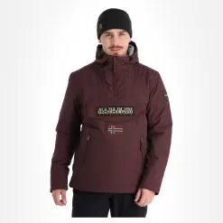 Napapijri, Rainforest Pocket 2 (2022/2023) Winter Anorak Men Burgundy Fudge Purple -Ski Online Store napapijri rainforest pocket 2 af anorak heren burgundy fudge 22napap112v2 BI 02