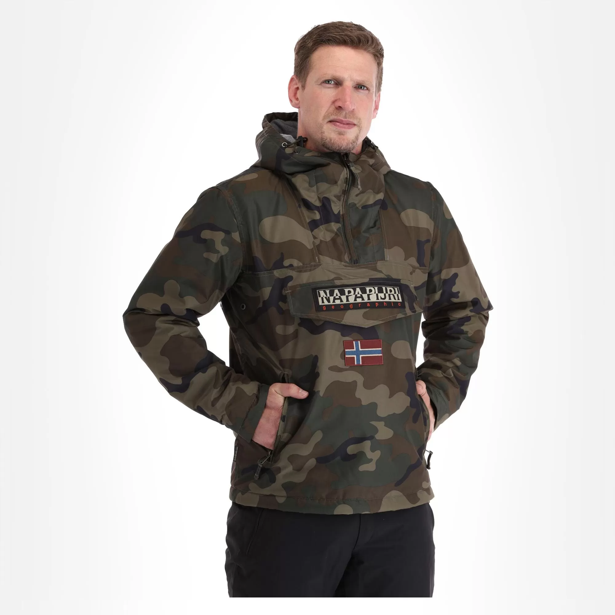 Napapijri, Rainforest Pocket Prt 2 (2022/2023) Winter Anorak Men Fantasy Camo Brown, Green 6 Napapijri, Rainforest Pocket Prt 2 (2022/2023) Winter Anorak Men Fantasy Camo Brown, Green - Image 4