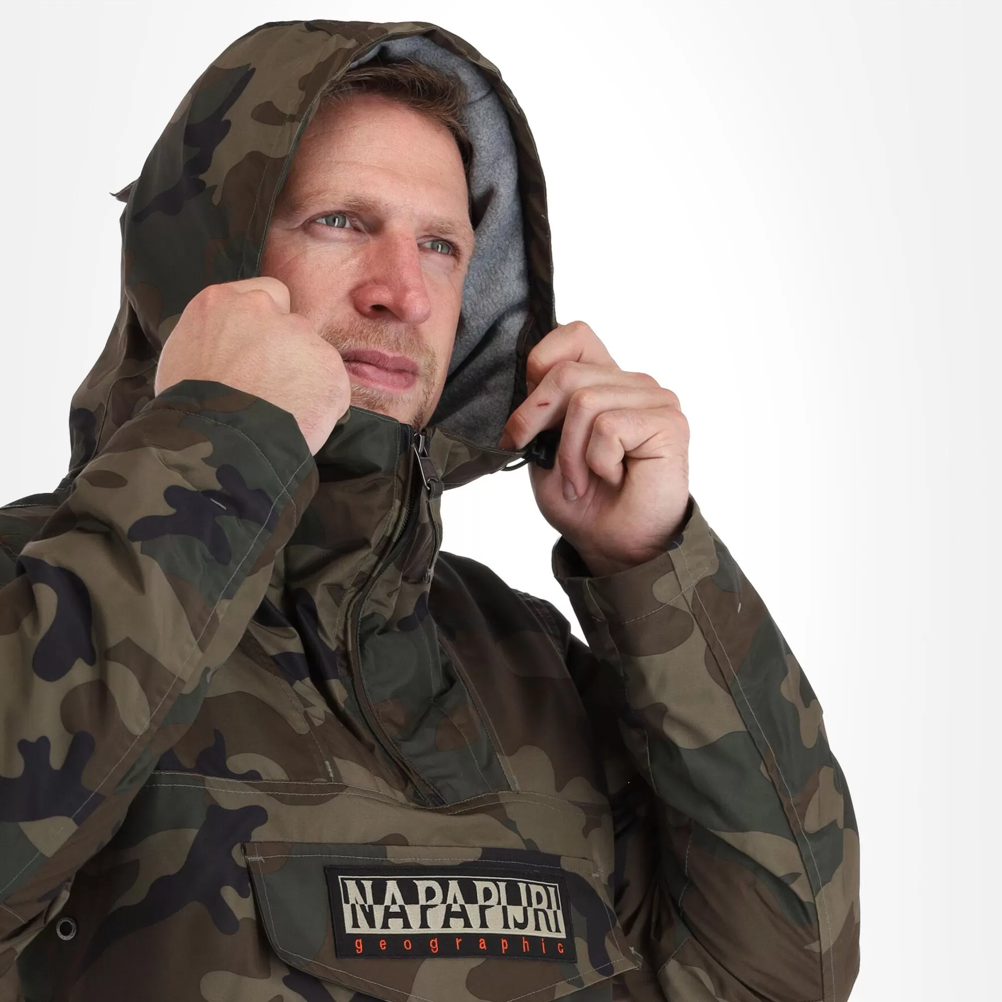 Napapijri, Rainforest Pocket Prt 2 (2022/2023) Winter Anorak Men Fantasy Camo Brown, Green 7 Napapijri, Rainforest Pocket Prt 2 (2022/2023) Winter Anorak Men Fantasy Camo Brown, Green - Image 5