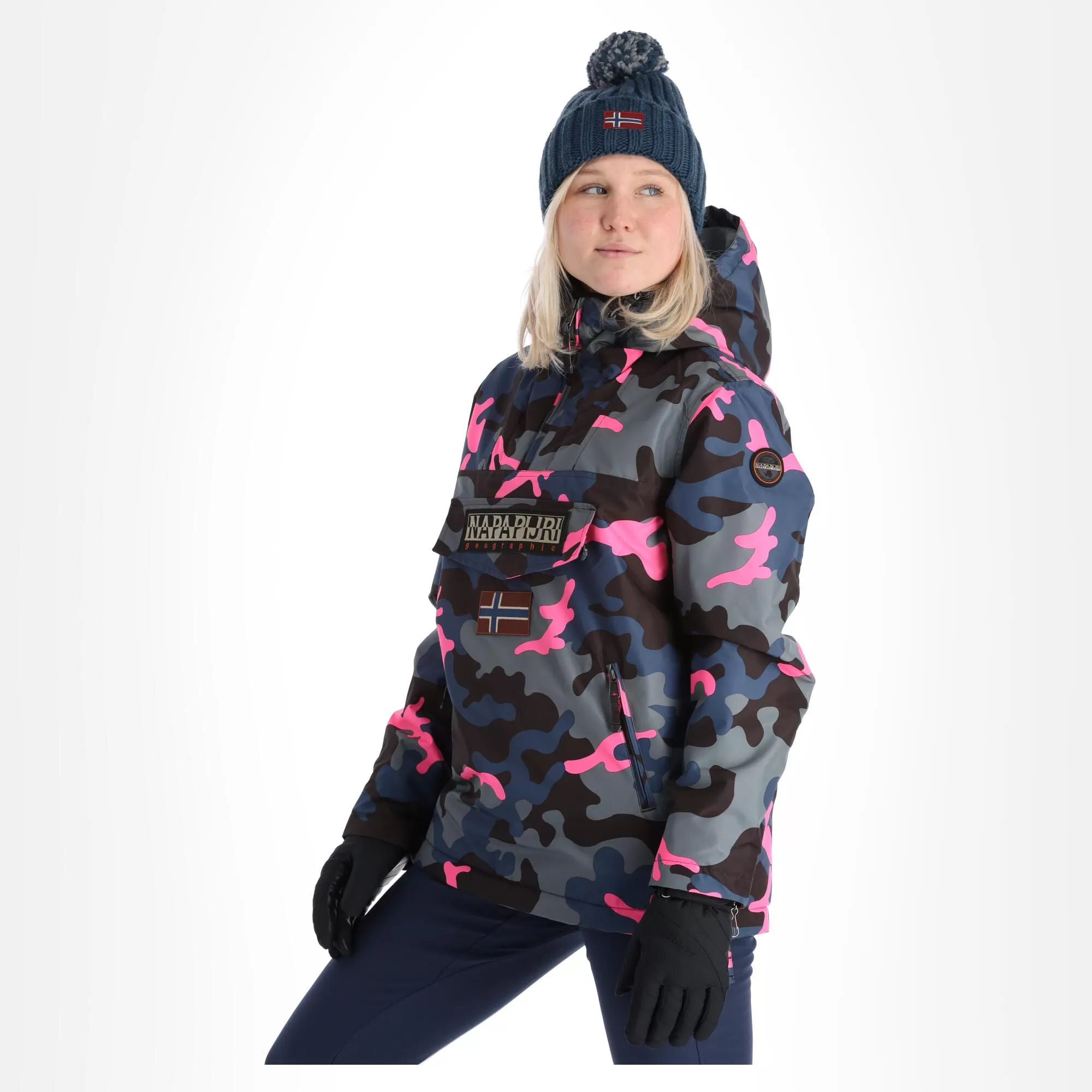 Napapijri, Rainforest W P Prt 2 (2022/2023) Winter Anorak Women Camo Multicolor 6 Napapijri, Rainforest W P Prt 2 (2022/2023) Winter Anorak Women Camo Multicolor - Image 4