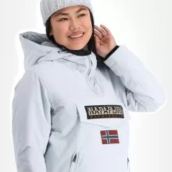 Napapijri, Rainforest W Pocket 4 (2022/2023) Winter Anorak Women Glacier Grey -Ski Online Store napapijri rainforest w pocket 4 2022 2023 af anorak dames glacier 22napap108v1 BI 05