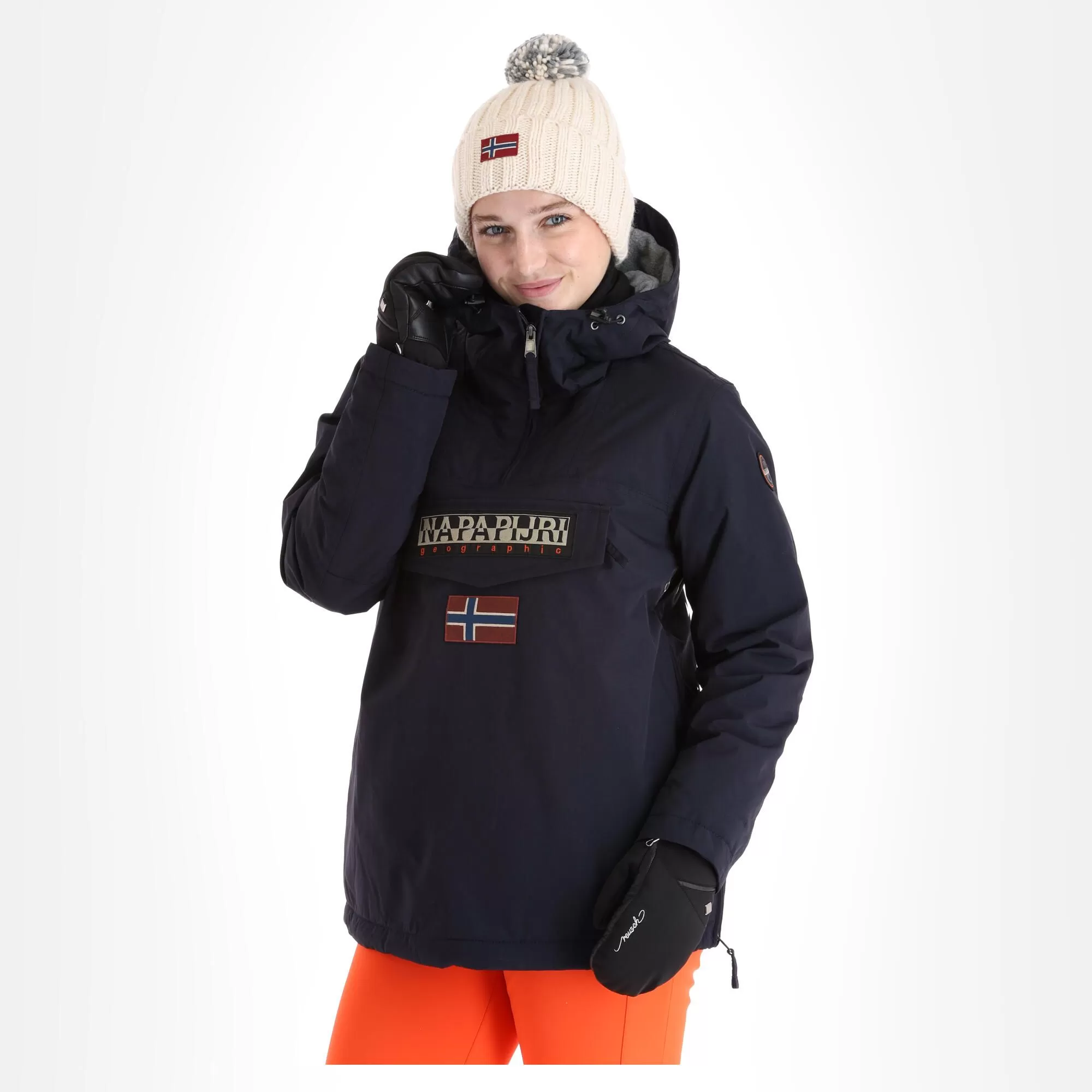 Napapijri, Rainforest W Winter 5 (2022/2023) Winter Anorak Women Marine Blue 4 Napapijri, Rainforest W Winter 5 (2022/2023) Winter Anorak Women Marine Blue - Image 2