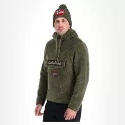 Napapijri, T-Burgee Hzh (2022/2023) Sweater Men Lichen Green -Ski Online Store napapijri t burgee hzh 2022 2023 eb trui heren lichen groen 22napap101v1 BI 02