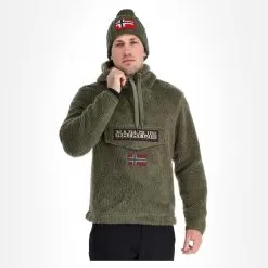 Napapijri, T-Burgee Hzh (2022/2023) Sweater Men Lichen Green -Ski Online Store napapijri t burgee hzh 2022 2023 eb trui heren lichen groen 22napap101v1 BI 04