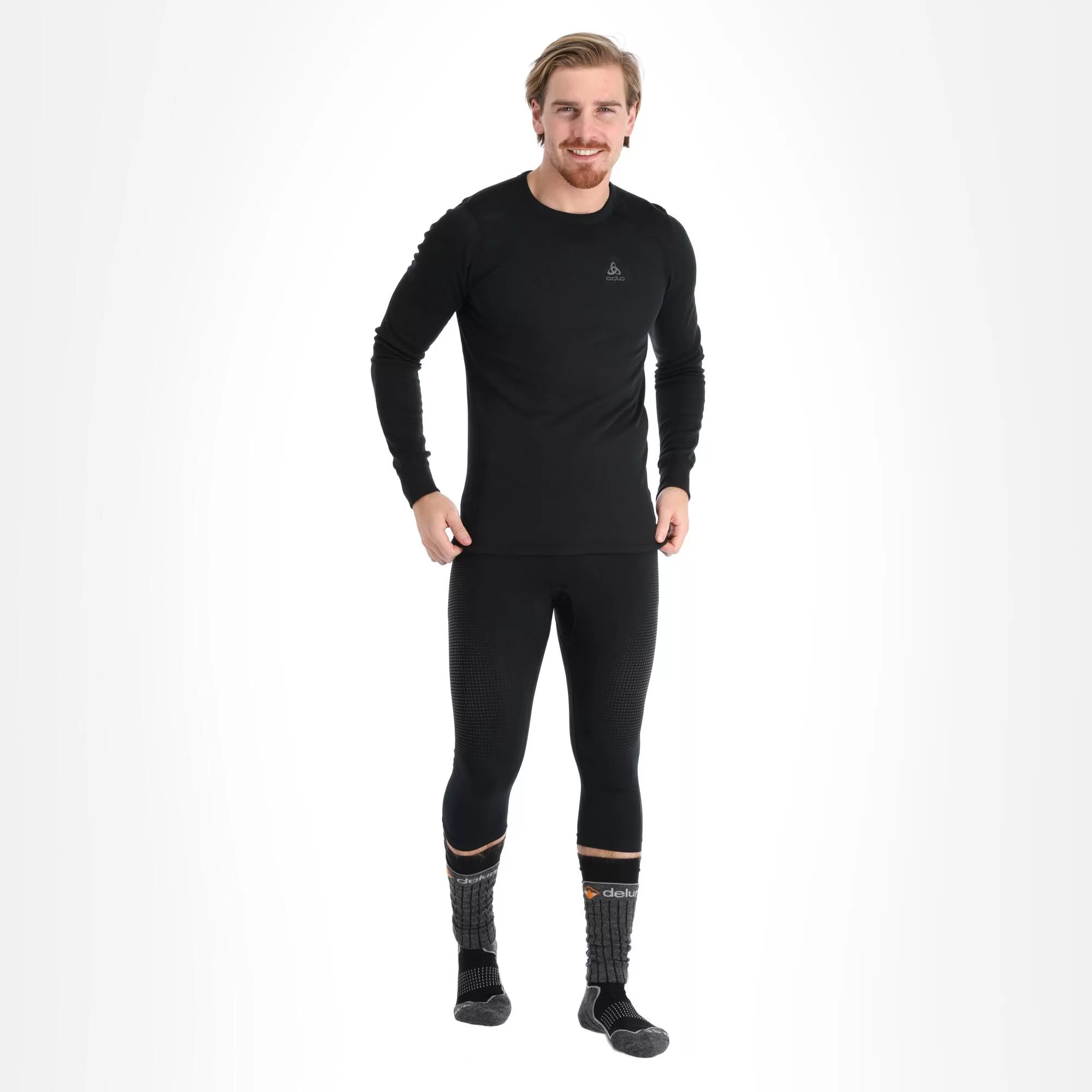 Odlo, Active Warm 2 Pack Thermal Shirt Men Climbing Ivy Black, Green 4 Odlo, Active Warm 2 Pack Thermal Shirt Men Climbing Ivy Black, Green - Image 2