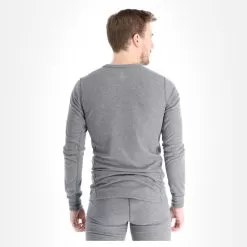 Odlo, Active Warm Eco Thermal Shirt Men Steel Grey -Ski Online Store odlo active warm eco fa thermoshirt heren steel melange grijs FA11odl101a BI 03