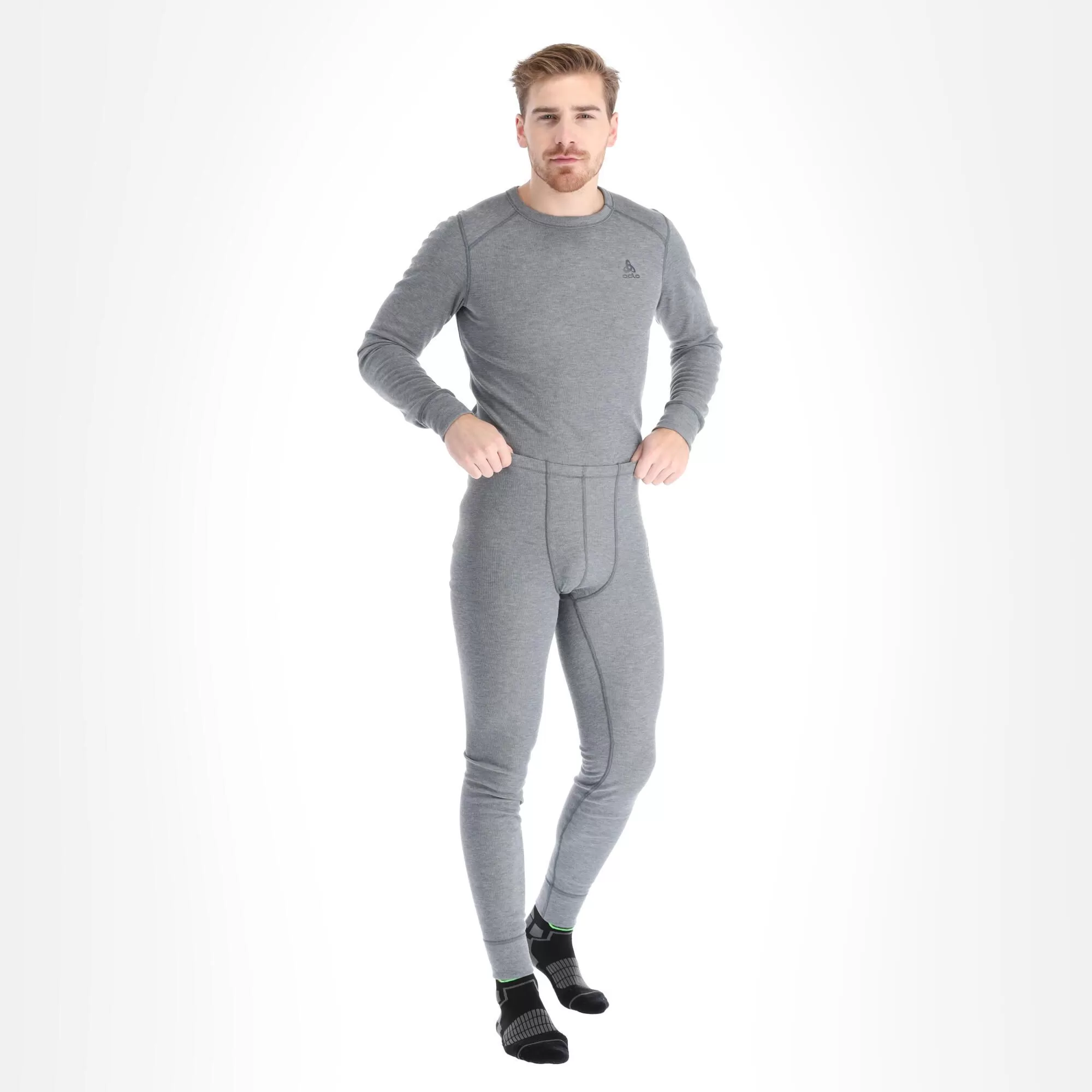 Odlo, Active Warm Eco Thermal Pants Men Steel Grey 3 Odlo, Active Warm Eco Thermal Pants Men Steel Grey