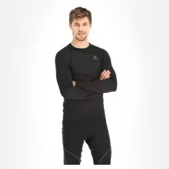 Odlo, Active Warm Eco Thermal Shirt Men Black -Ski Online Store odlo active warm eco thermoshirt heren zwart FA10odl013a BI 04