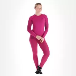 Odlo, Performance Warm Eco Thermal Shirt Women Festival Fuchsia Black, Pink