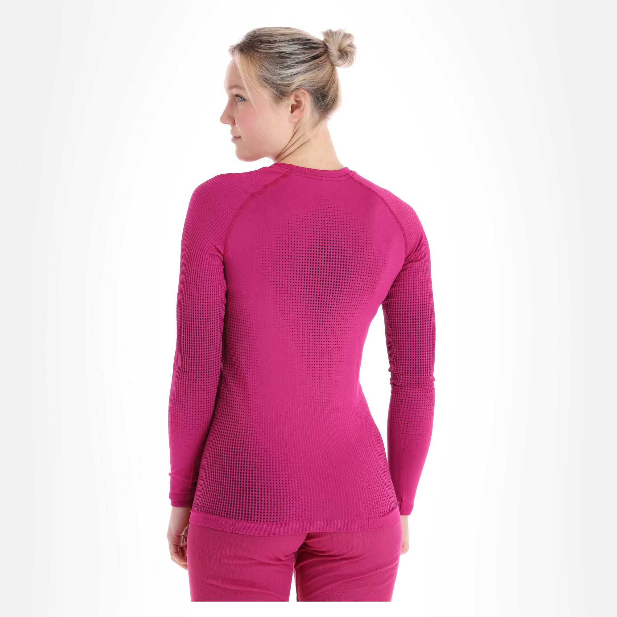 Odlo, Performance Warm Eco Thermal Shirt Women Festival Fuchsia Black, Pink 5 Odlo, Performance Warm Eco Thermal Shirt Women Festival Fuchsia Black, Pink - Image 3