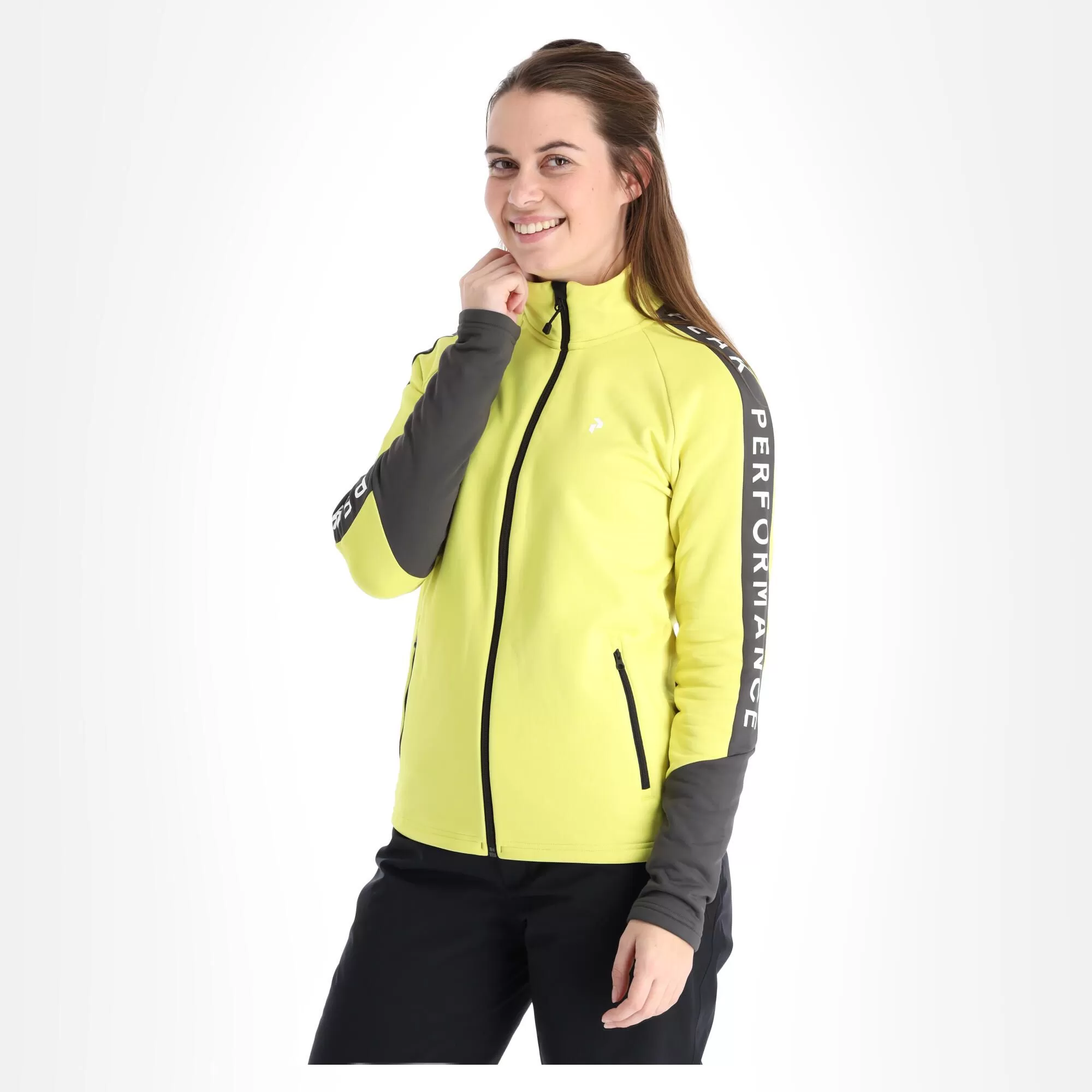 Peak Performance, Rider Zip Jacket Jacket Women Citrine Yellow 4 Peak Performance, Rider Zip Jacket Jacket Women Citrine Yellow - Image 2