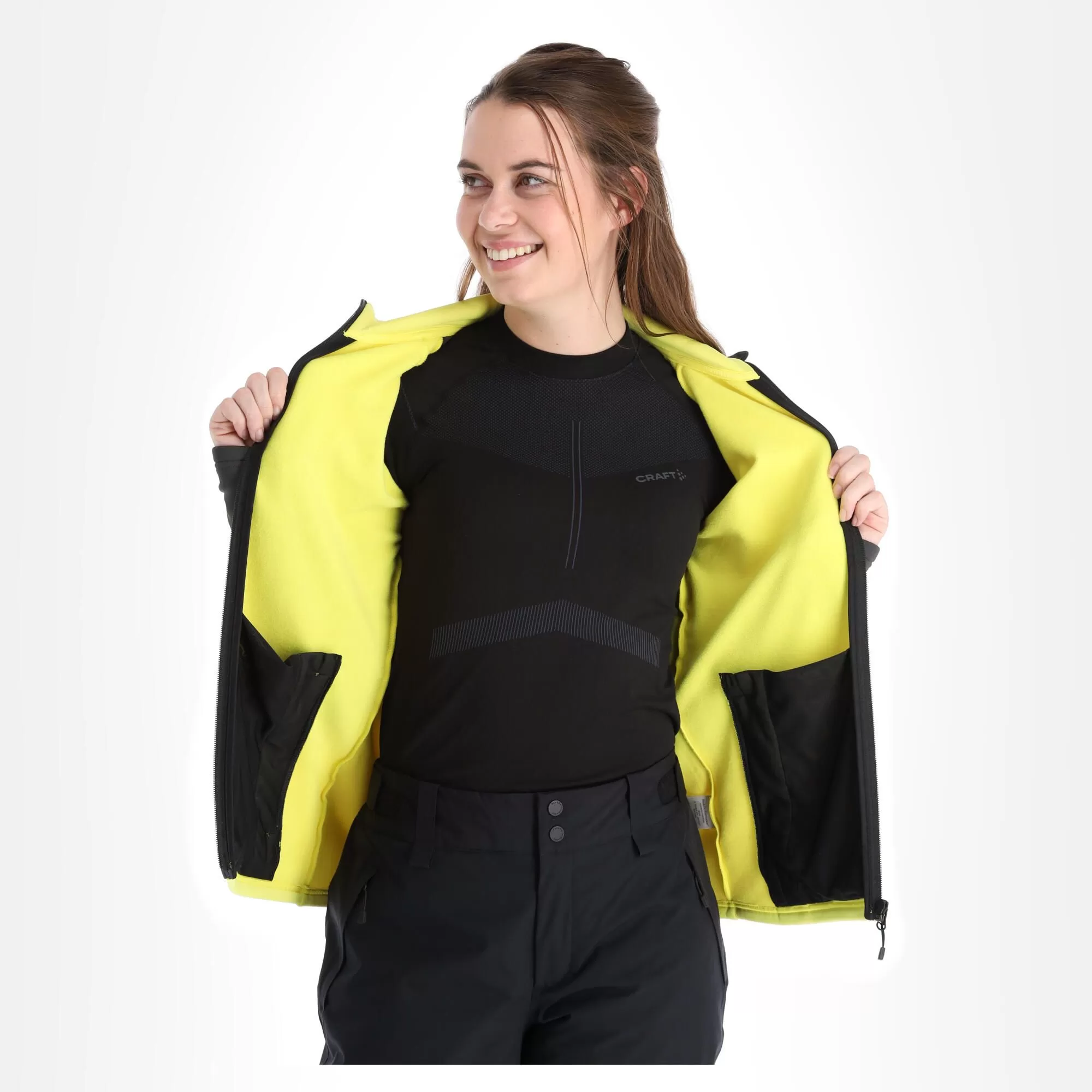 Peak Performance, Rider Zip Jacket Jacket Women Citrine Yellow 7 Peak Performance, Rider Zip Jacket Jacket Women Citrine Yellow - Image 5