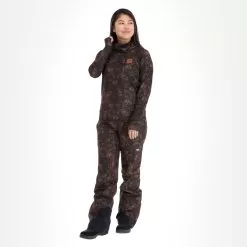 Picture, Pila High Top Pullover Women Iberis Print Brown