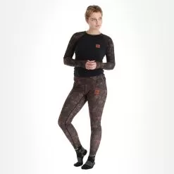 Picture, Xina Pt Thermal Pants Women Iberis Print Brown