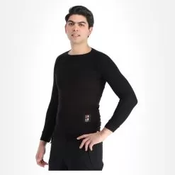 Poederbaas, Pro Thermo Baselayer Shirt Men Thermal Shirt Men Black -Ski Online Store poederbaas pro thermo baselayer shirt men fa thermoshirt unisex 22poede110v1 BI 02