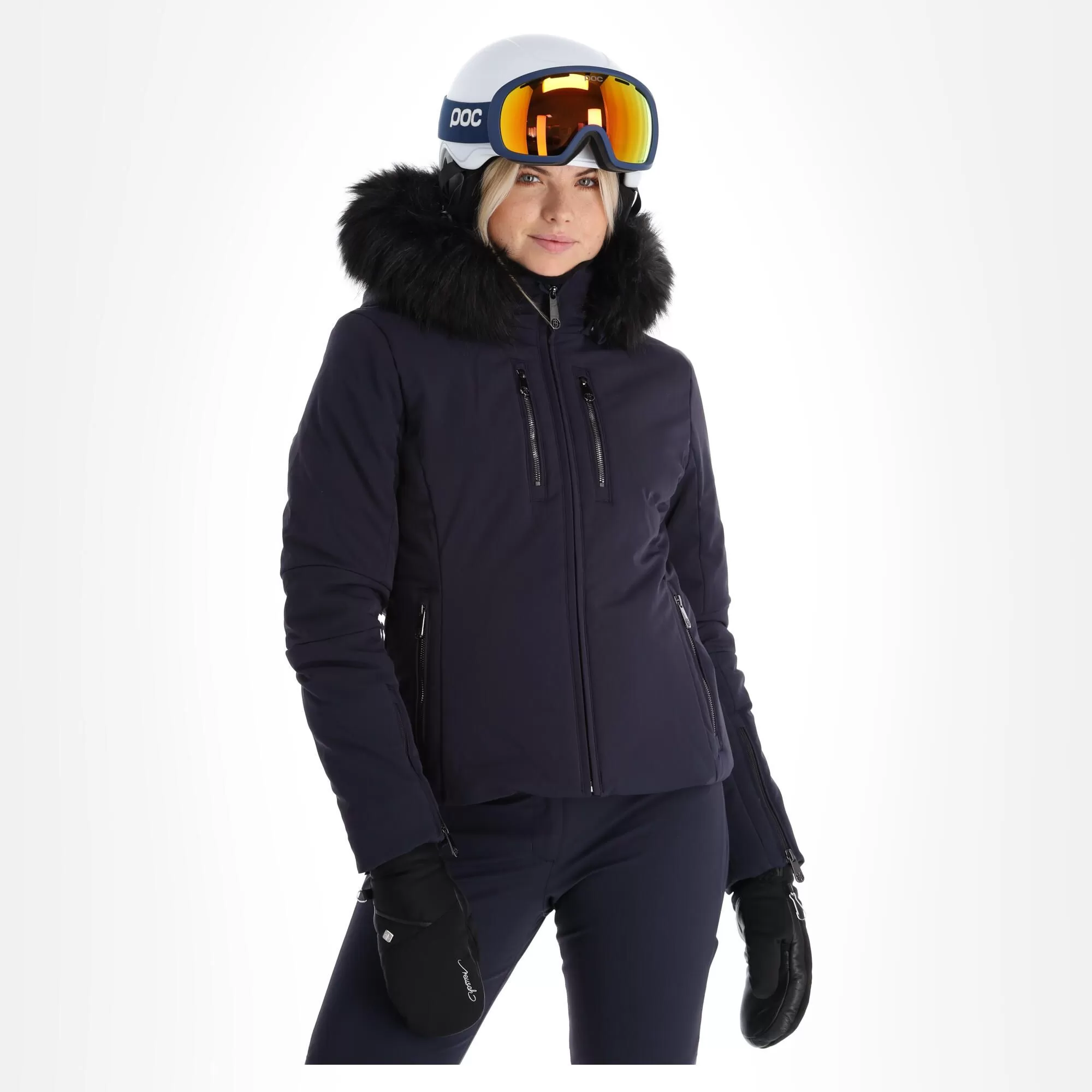 Poivre Blanc, Stretch Ski Jacket Ski Jacket Women Gothic Blue 4 Poivre Blanc, Stretch Ski Jacket Ski Jacket Women Gothic Blue - Image 2