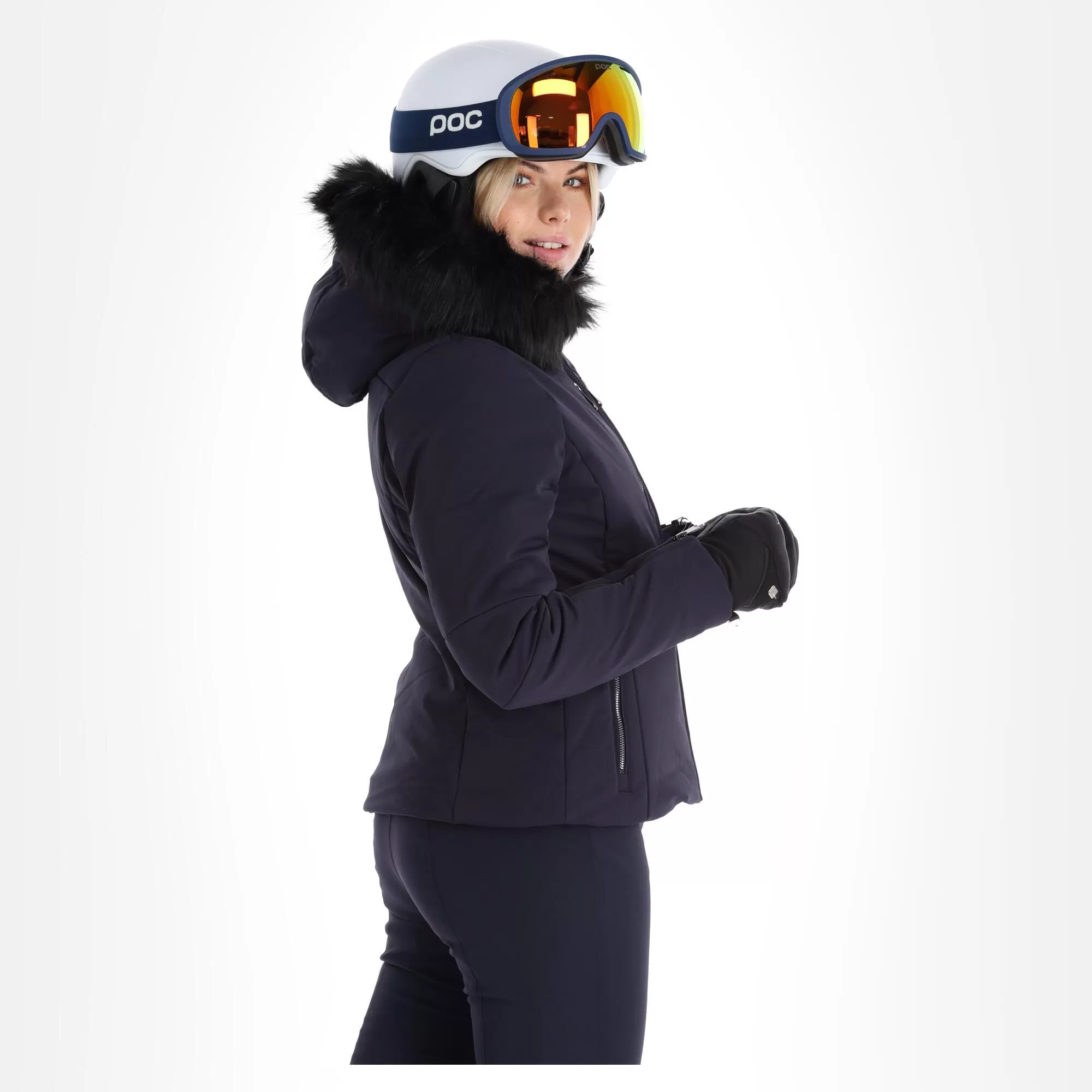 Poivre Blanc, Stretch Ski Jacket Ski Jacket Women Gothic Blue 5 Poivre Blanc, Stretch Ski Jacket Ski Jacket Women Gothic Blue - Image 3