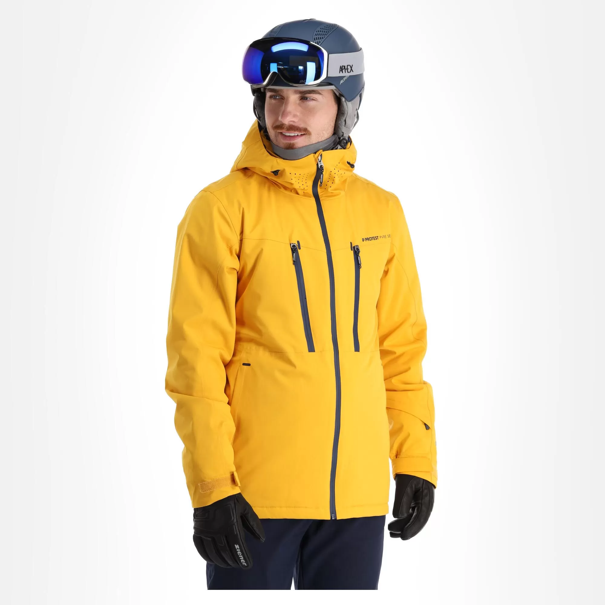 Protest, Prttimo Ski Jacket Men Dark Yellow 4 Protest, Prttimo Ski Jacket Men Dark Yellow - Image 2