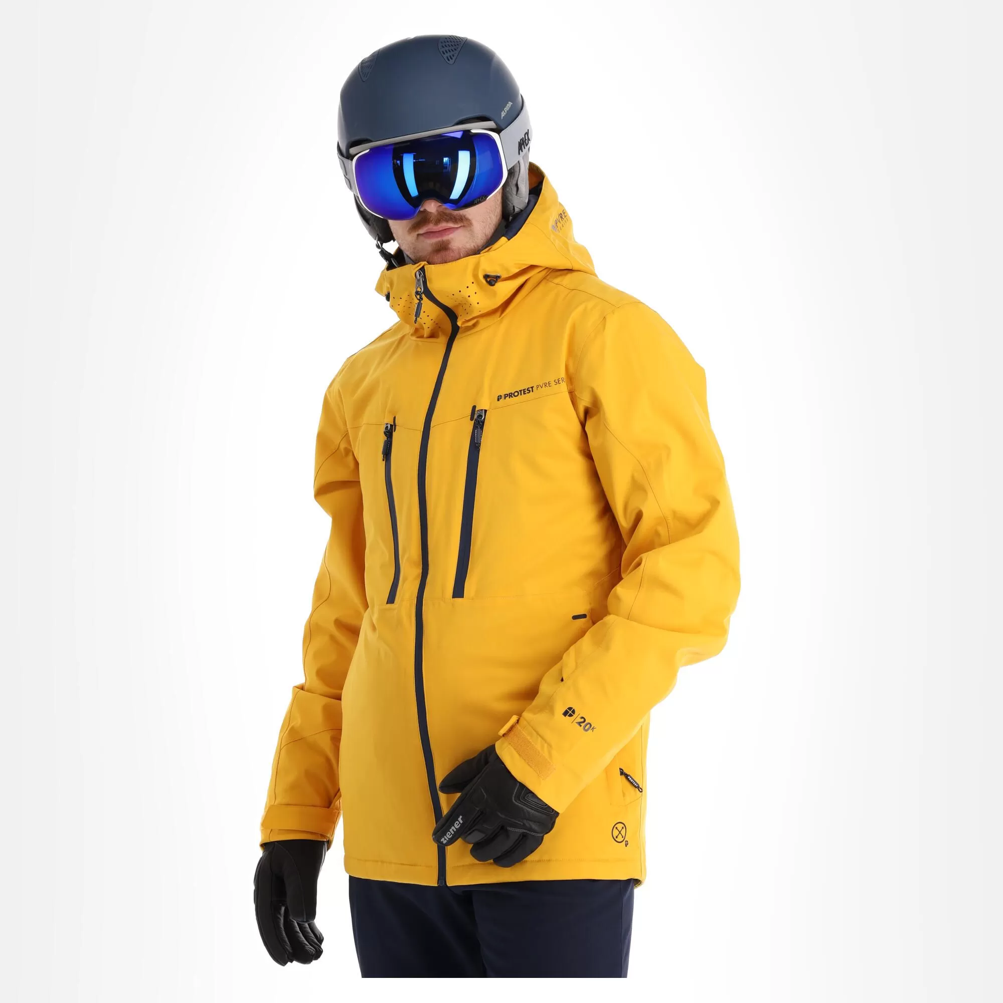 Protest, Prttimo Ski Jacket Men Dark Yellow 6 Protest, Prttimo Ski Jacket Men Dark Yellow - Image 4