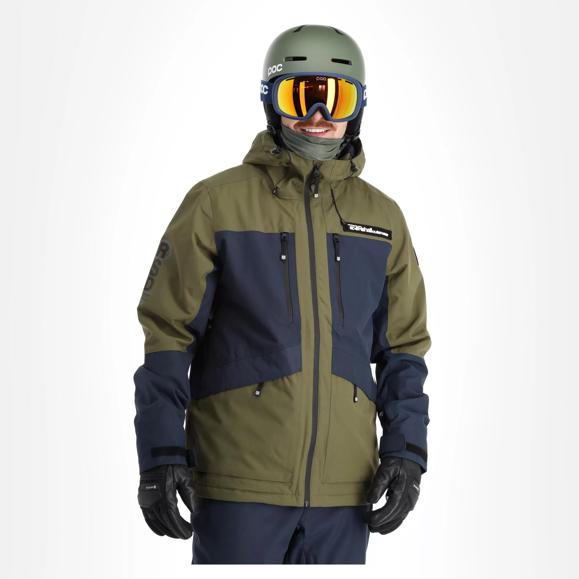 Rehall, Bud-R Ski Jacket Men Olive Night Green 4 Rehall, Bud-R Ski Jacket Men Olive Night Green - Image 2