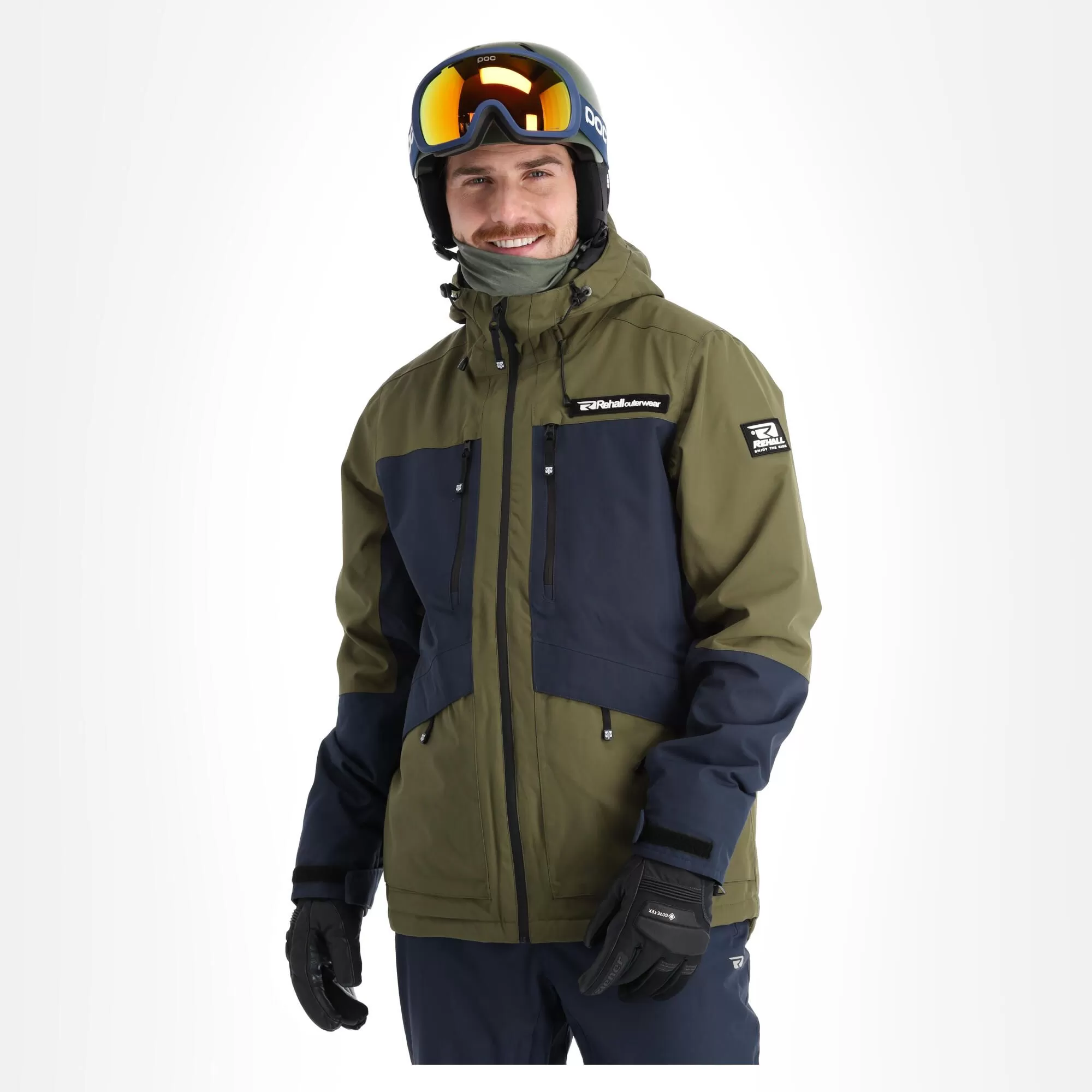 Rehall, Bud-R Ski Jacket Men Olive Night Green 6 Rehall, Bud-R Ski Jacket Men Olive Night Green - Image 4