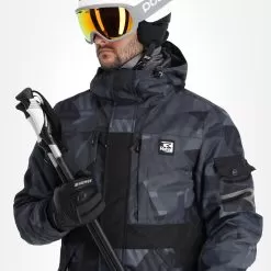 Rehall, Coors-R Ski Jacket Men Camo Black -Ski Online Store rehall coors r aa jas gevoerd heren camo zwart 22rehal107v1 BI 05