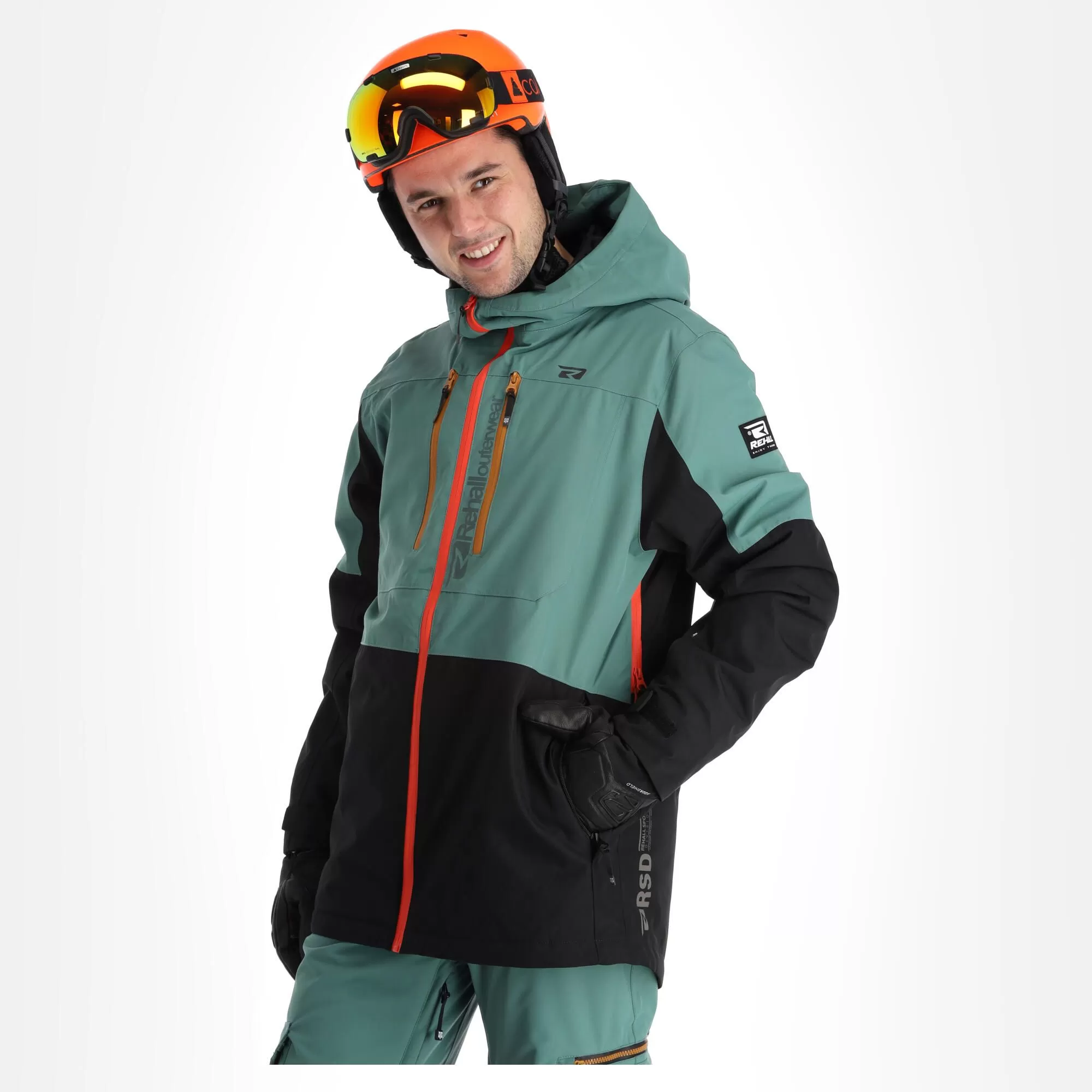 Rehall, Cream-R Ski Jacket Men Spruce Blue 4 Rehall, Cream-R Ski Jacket Men Spruce Blue - Image 2