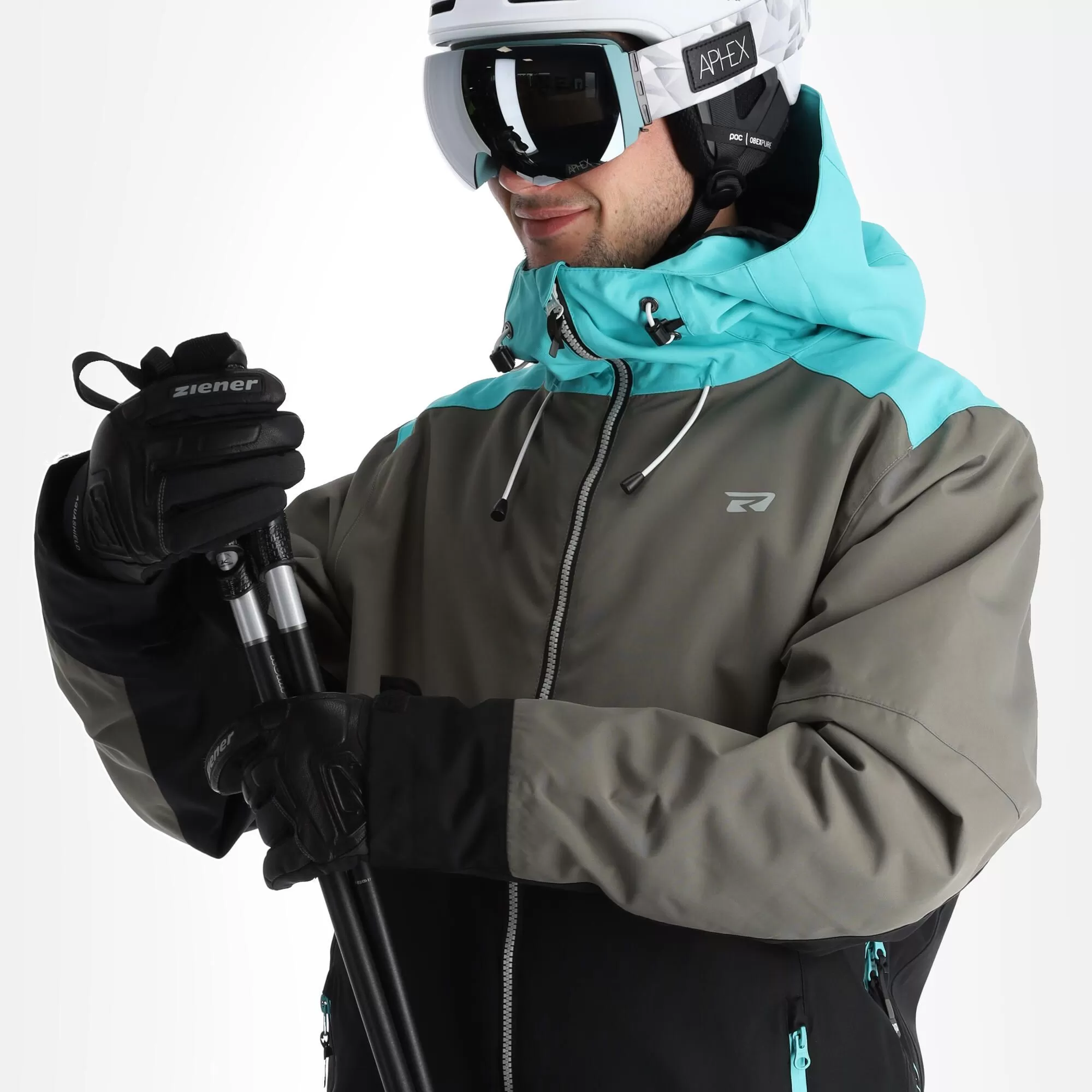 Rehall, Dragon-R Ski Jacket Men Aqua Blue 7 Rehall, Dragon-R Ski Jacket Men Aqua Blue - Image 5