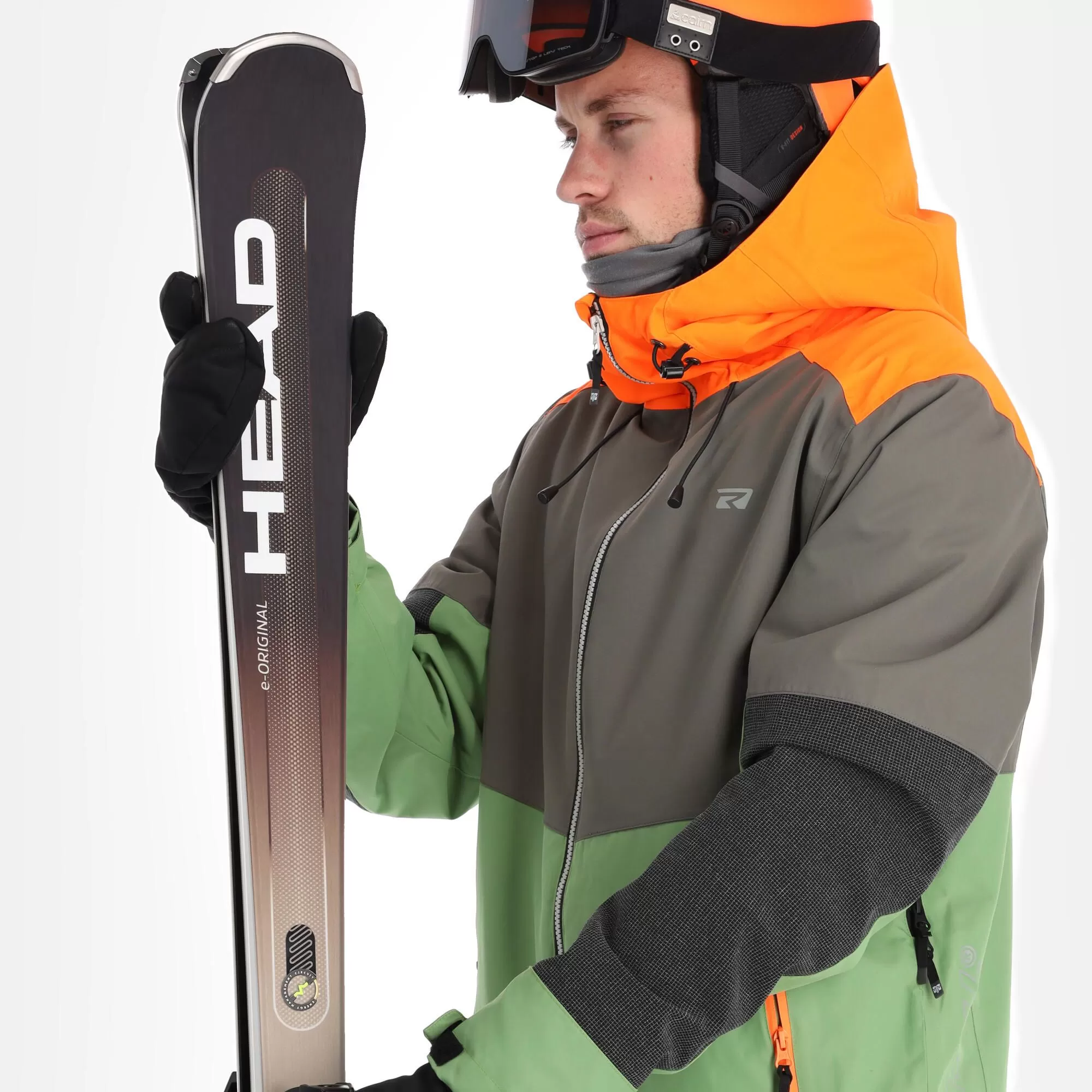Rehall, Dragon-R Ski Jacket Men Neon Orange 7 Rehall, Dragon-R Ski Jacket Men Neon Orange - Image 5