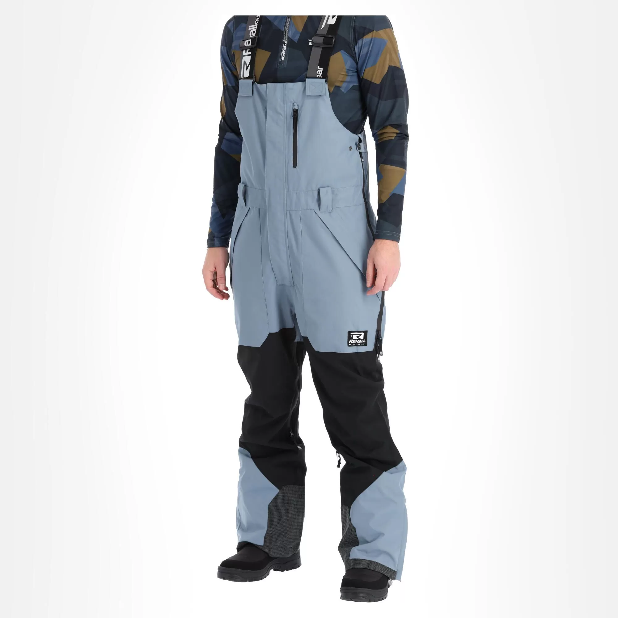 Rehall, Drax-R Ski Pants BIB Men Mirage Blue 6 Rehall, Drax-R Ski Pants BIB Men Mirage Blue - Image 4