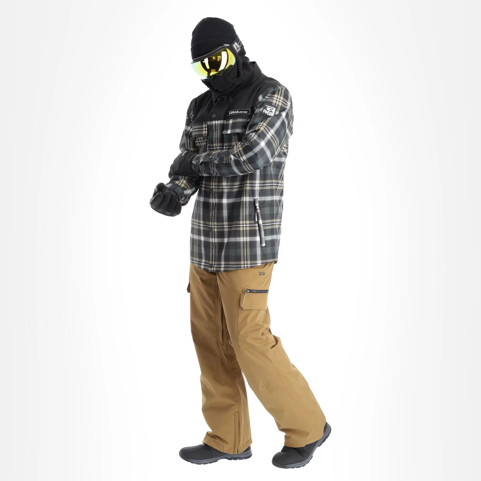 Rehall, Jerome-R Winter Jacket Men Checks Black 3 Rehall, Jerome-R Winter Jacket Men Checks Black