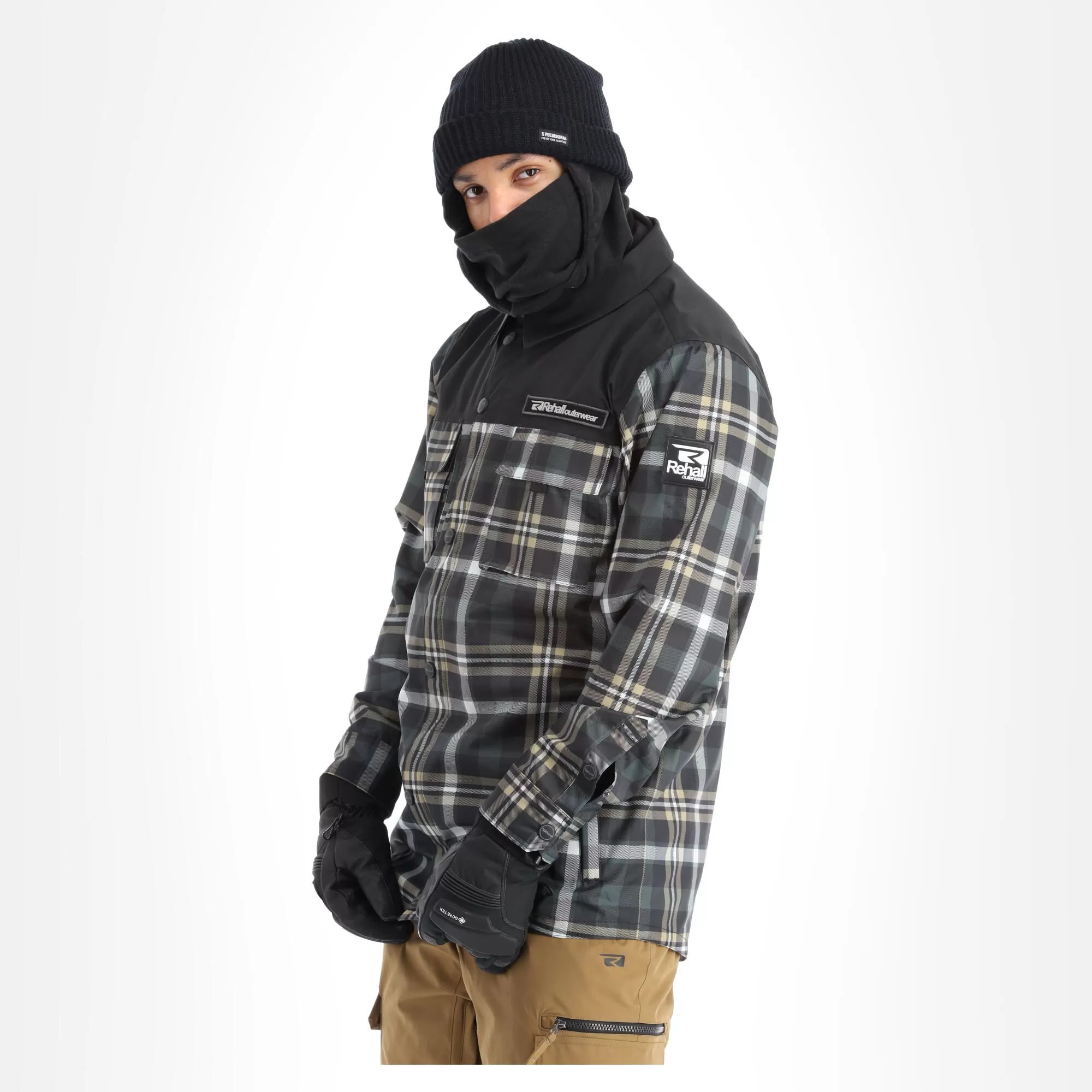 Rehall, Jerome-R Winter Jacket Men Checks Black 6 Rehall, Jerome-R Winter Jacket Men Checks Black - Image 4