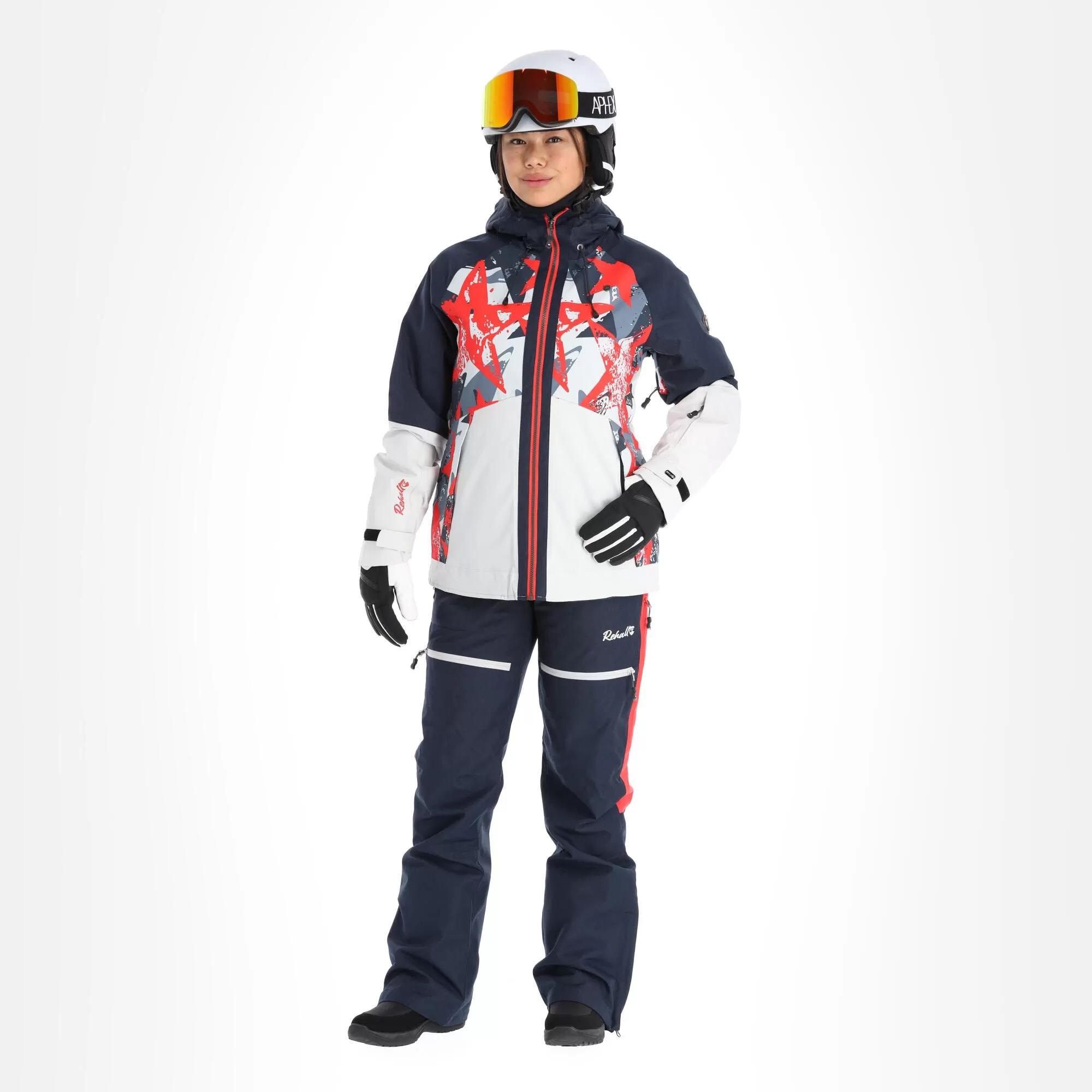 Rehall, Kiki-R Ski Jacket Women Jeans Blue 3 Rehall, Kiki-R Ski Jacket Women Jeans Blue