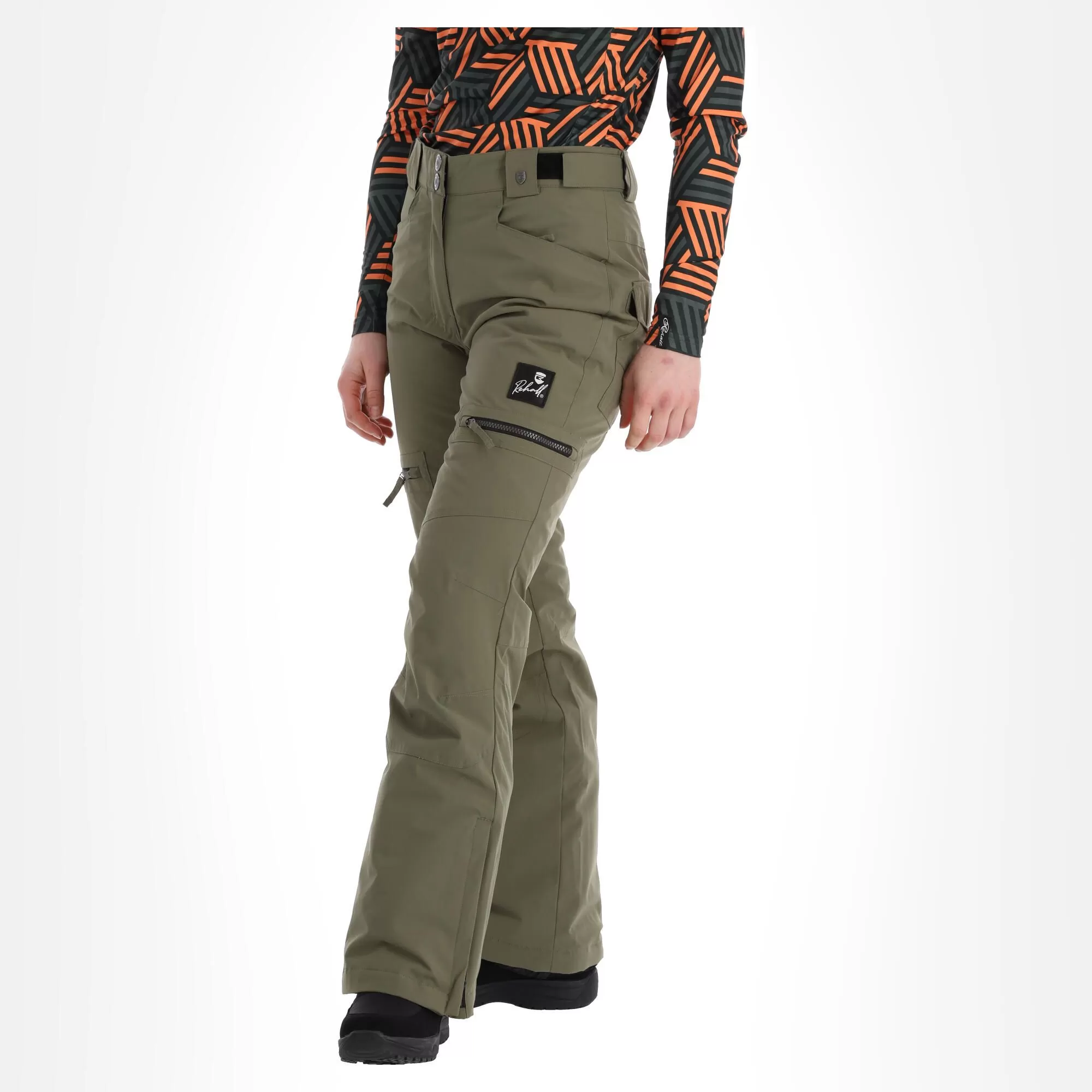 Rehall, Lise-R Ski Pants Women Dusty Olive Green 6 Rehall, Lise-R Ski Pants Women Dusty Olive Green - Image 4