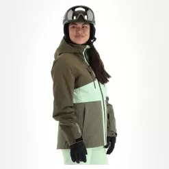 Rehall, Ricky-R Ski Jacket Women Olive Green -Ski Online Store rehall ricky r aa jas gevoerd dames olive groen 22rehal140v1 BI 04