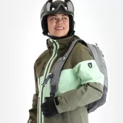 Rehall, Ricky-R Ski Jacket Women Olive Green -Ski Online Store rehall ricky r aa jas gevoerd dames olive groen 22rehal140v1 BI 05