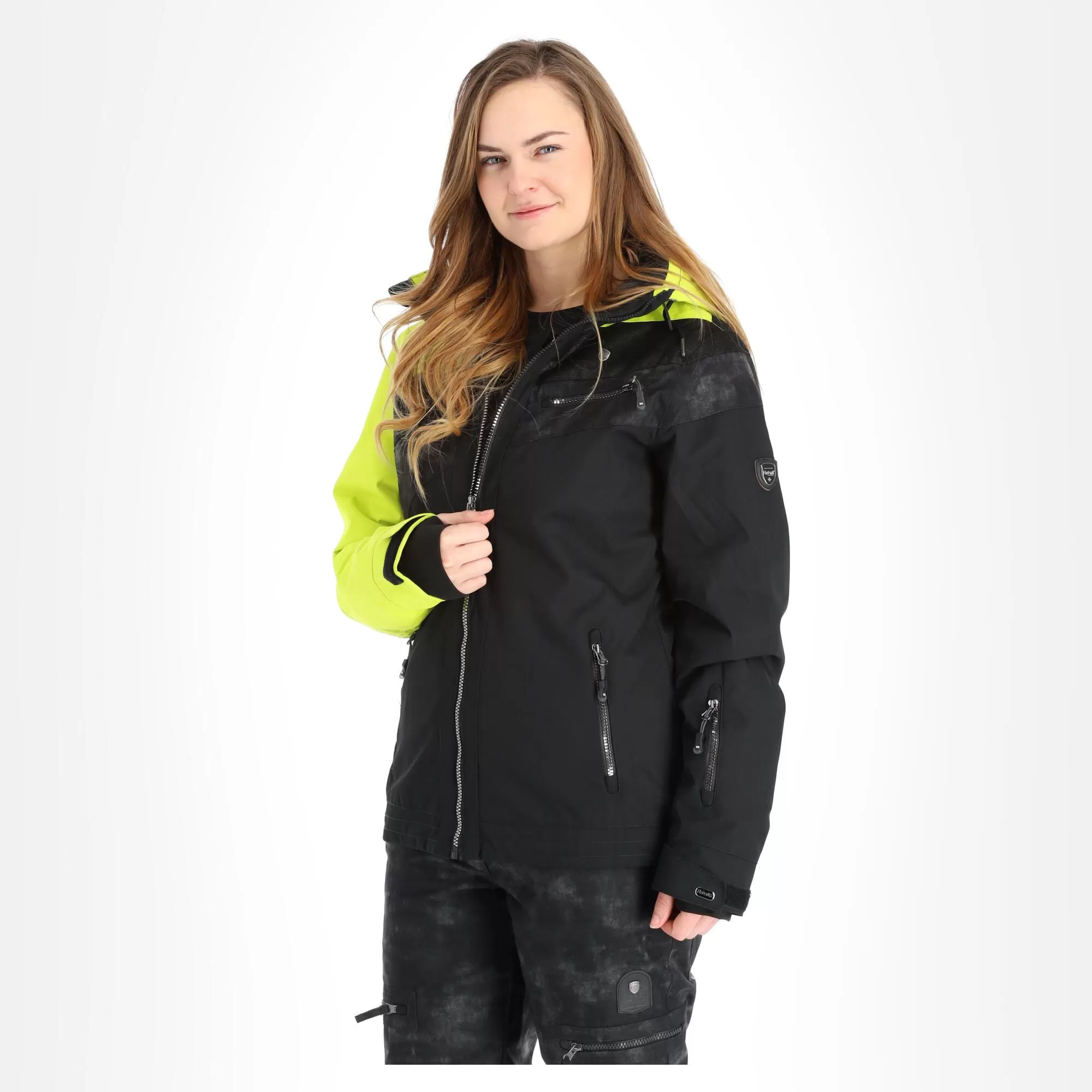 Rehall, Stormy-R Ski Jacket Women Lime Green/black 5 Rehall, Stormy-R Ski Jacket Women Lime Green/black - Image 3