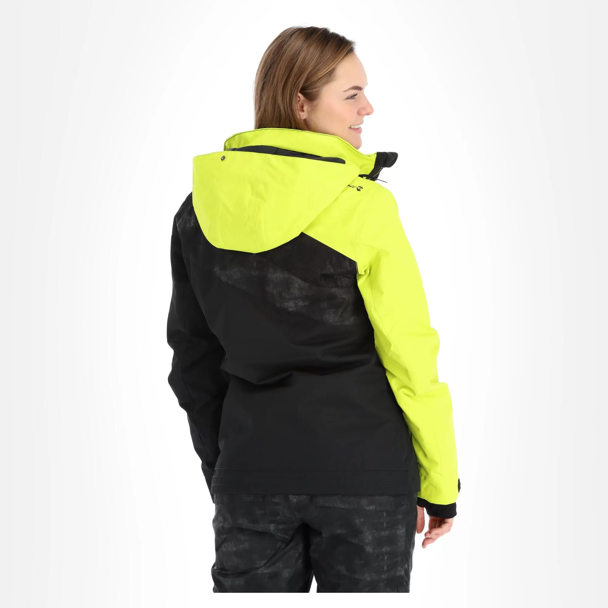 Rehall, Stormy-R Ski Jacket Women Lime Green/black 6 Rehall, Stormy-R Ski Jacket Women Lime Green/black - Image 4