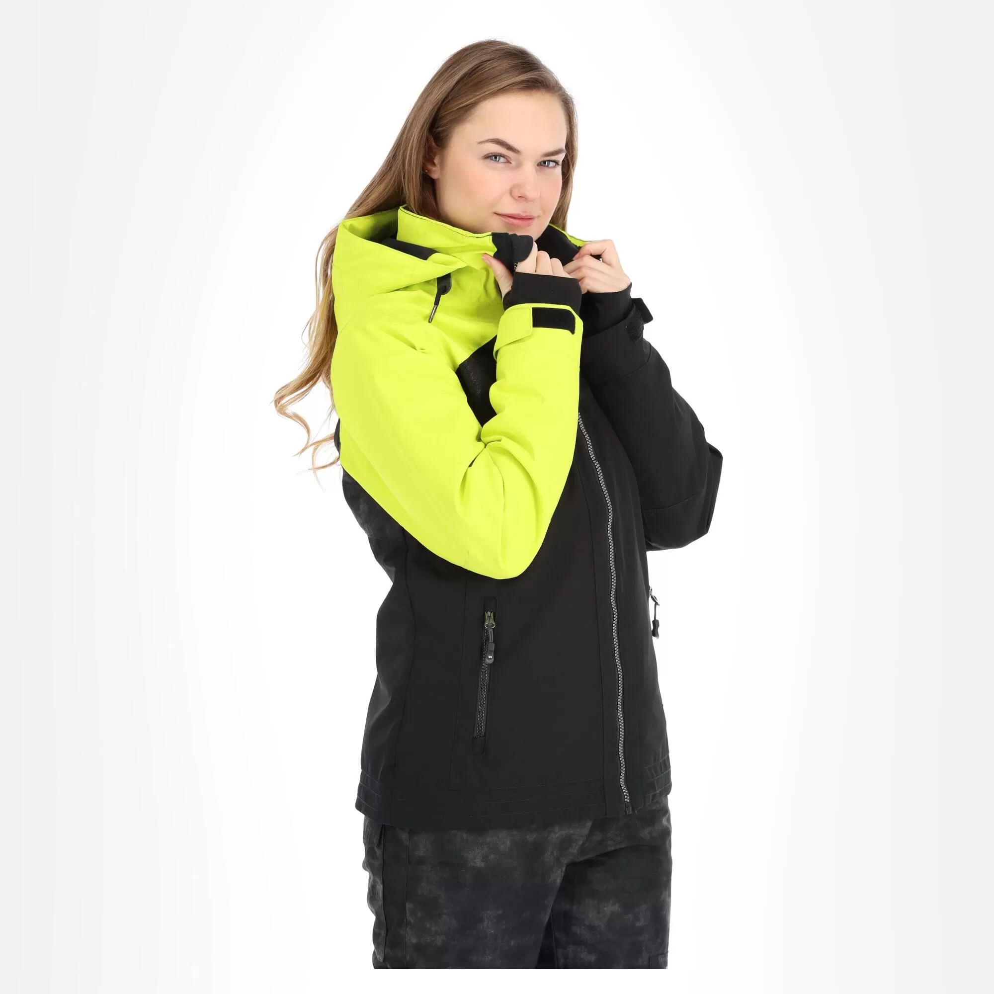 Rehall, Stormy-R Ski Jacket Women Lime Green/black 7 Rehall, Stormy-R Ski Jacket Women Lime Green/black - Image 5