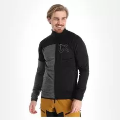 Rock Experience, Kobra Jacket Men Caviar Melange Grey -Ski Online Store rock experience kobra ea vest heren caviar melange grijs 22rocke101v3 BI 04