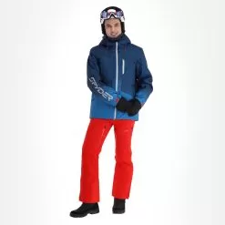 Spyder, Anthem Ski Jacket Men Faded Geo Collegiate Blue