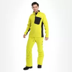 Spyder, Bandit Half Zip Sweater Men Citrus Yellow